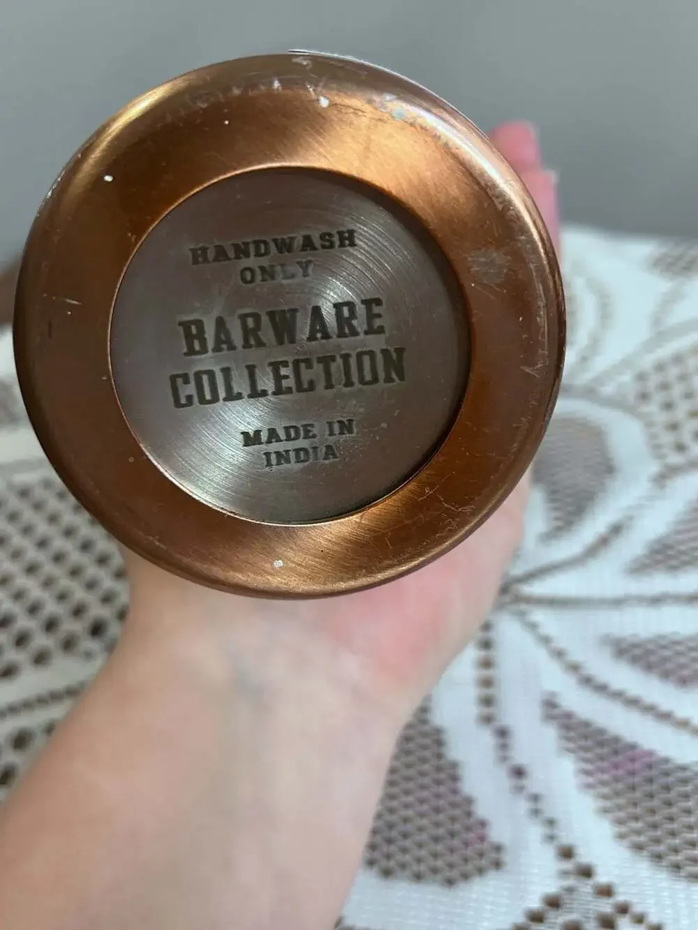 Dial-A-Drink Copper Cocktail Shaker Stainless Steel Recipe Shaker